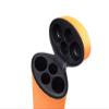 2x2 Hard Oval Pool Cue Billiard Stick Carrying Case (Several Colors Available) (Orange(New)) view 3