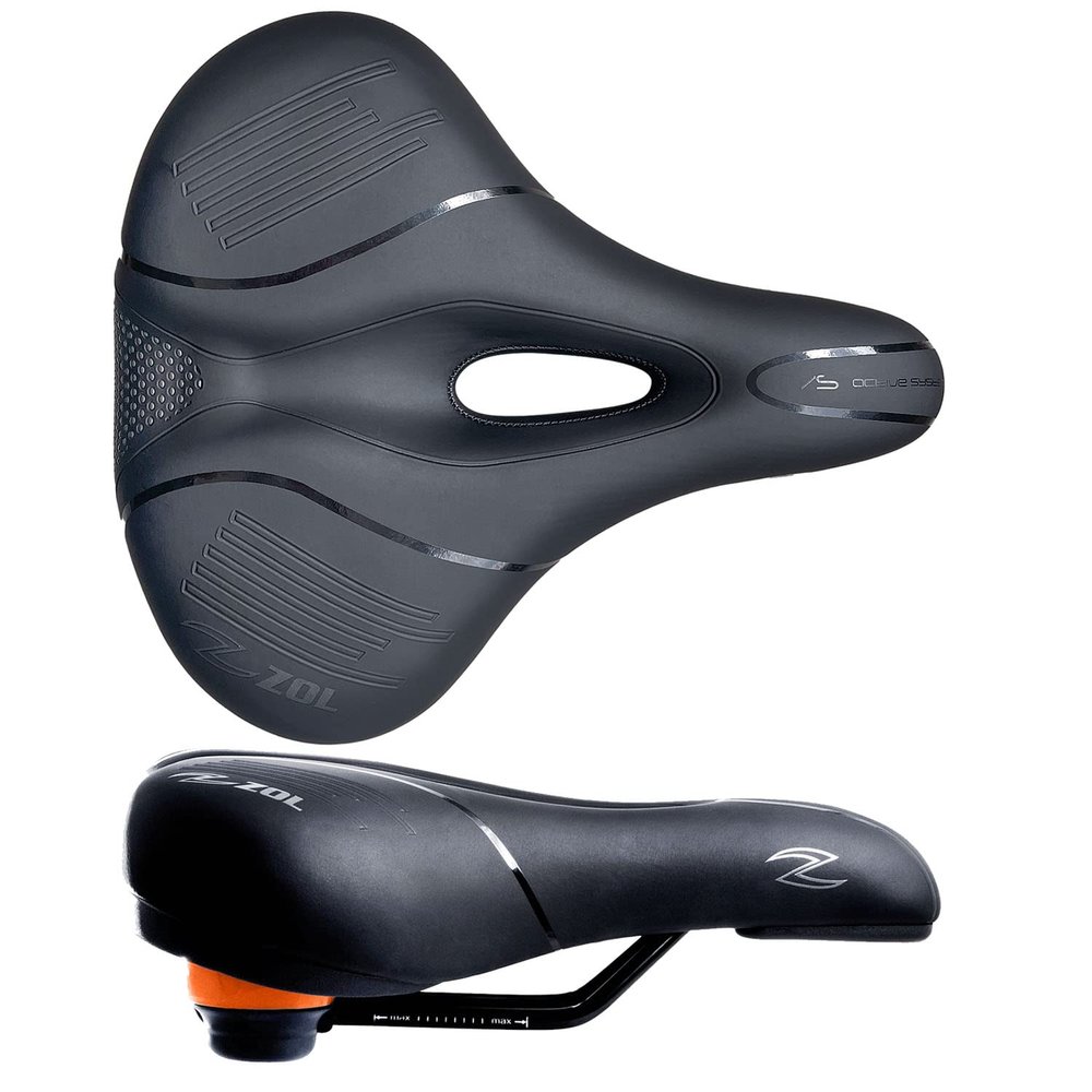 Zol City Black Bike Saddle Prostatic Memory Foam (Large)