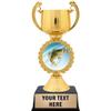 Crown Awards Personalized Fishing Trophy, 7.25" Gold Cup Largemouth Bass Fish Trophies with Free Custom Engraving 5 Pack Prime view 1