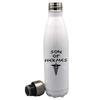 Son of Hermes Greek Demigod 17 oz White Stainless Steel Water Bottle, Hermes Greek Mythology Goddess White Stainless Steel Travel Water Bottle view 2