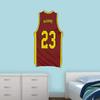 VWAQ Custom Basketball Jersey Removable Wall Decal Personalized Name and Number - BB5 (Maroon, 30"H X 15.5"W) view 2