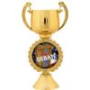 Crown Awards Personalized Debate Trophy, 7.25" Gold Cup Debate Trophies with Free Custom Engraving 10 Pack Prime view 2