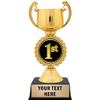 Crown Awards Personalized 1st Place Trophy, 7.25" Gold Cup 1st Place Trophies with Free Custom Engraving 50 Pack Prime view 1