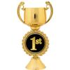 Crown Awards Personalized 1st Place Trophy, 7.25" Gold Cup 1st Place Trophies with Free Custom Engraving 50 Pack Prime view 2