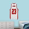 VWAQ Custom Basketball Jersey Removable Wall Decal Personalized Name and Number - BB5 (White, 30"H X 15.5"W) view 2
