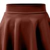 NE PEOPLE Womens Skater Skirt  Stretch Elastic Waist Casual Mini Flared Swing Pleated Skirts Made in USA NEWSK21 Rust Brown M view 4
