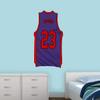 VWAQ Custom Basketball Jersey Removable Wall Decal Personalized Name and Number - BB5 (Purple, 30"H X 15.5"W) view 2