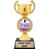 Crown Awards Personalized Top Model Trophy, 7.25" Gold Cup Top Model Trophies with Free Custom Engraving 50 Pack Prime view 1