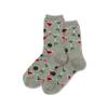 Hot Sox Women's Holiday Fun Novelty Crew Socks, Christmas Cocktails (Grey Heather), Shoe Size: 4-10 view 1
