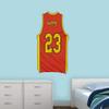 VWAQ Custom Basketball Jersey Removable Wall Decal Personalized Name and Number - BB5 (Orange, 30"H X 15.5"W) view 2