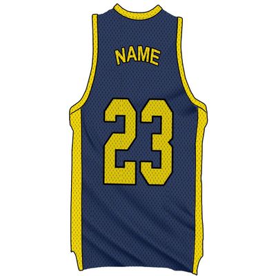 VWAQ Custom Basketball Jersey Removable Wall Decal Personalized Name and Number - BB5 (Blue, 36"H X 18.5"W)