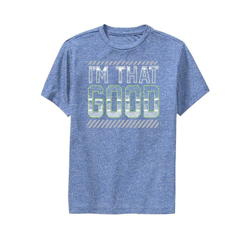 Fifth Sun Boys' Short Sleeve Performance T-Shirt, Royal Heather, Large
