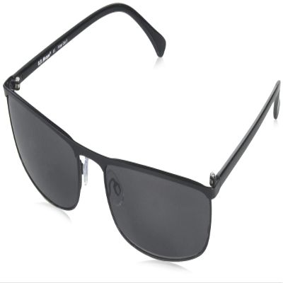 A.J. Morgan Back Up 63012-BLK Wrap Sunglasses, Black, 65 mm
