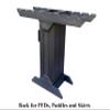 ReRackiT - Recycled Poly PFD and Paddle Storage Rack - Freestanding - For Garage, Boat House or Dock - Kayak, SUP and Canoe Accessories  Indoor or Outdoor Storage view 4