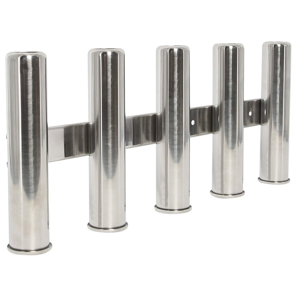 NovelBee 5 Tubes 316 Stainless Steel Fishing Rod Holder for Boats Yacht