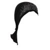 Chemo Cancer Turbans Cap Twisted Braid Hair Cover Wrap Turban Headwear for Women Black view 1