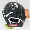 Rawlings Lefty 11.5 inch Softball Glove, Black/Teal view 4