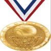 Crown Awards Basketball Medal, 2" Shiny Gold 1st Place Medals for Kids with Free Custom Engraving 100 Pack view 1