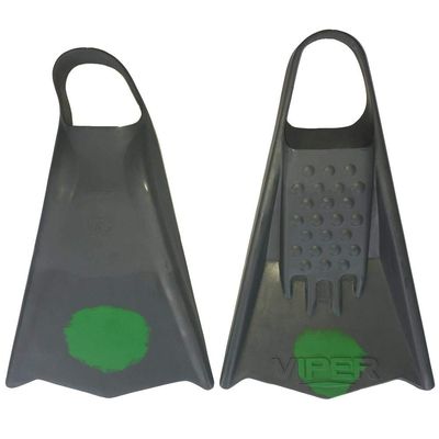 Mike Stewart Viper Swimfins - Grey/Green-M