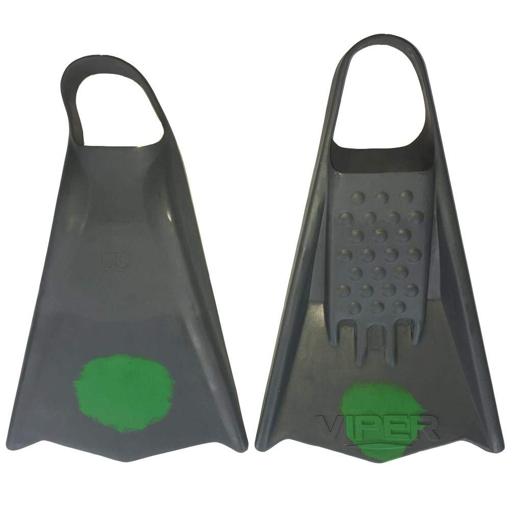 Mike Stewart Viper Swimfins - Grey/Green-M