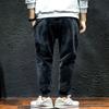 Snoly Men's Winter Sherp-Lined Velvet Velour Sweatpants Running Active Fleece Jogger Pants (Black, X-Small) view 3
