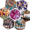 Ueerdand Pack of 4 Cheerleading Pom Poms Foil Plastic Metallic Cheerleader Pom Poms for Cheer Sport Kids Adults Team Spirit Cheering (Rose Red/Silver) view 4