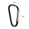 UPINS 100Pcs Carabiner Clips, Aluminum Locking Spring Hook Keychain D Shape Heavy Duty Buckle Pack Carabiners Clip Lock Snap Hooks Backpack Clip view 2
