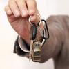 UPINS 100Pcs Carabiner Clips, Aluminum Locking Spring Hook Keychain D Shape Heavy Duty Buckle Pack Carabiners Clip Lock Snap Hooks Backpack Clip view 4