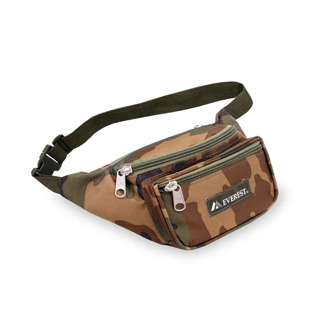 Everest Unisex-Adult's Woodland Camo Large Waist Pack, One Size