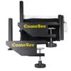 ComeSee Professional Table Tennis Ping Pong Net Post Set Strength Screw Clamp with Net Clip Insert, 1.65 Inch Width Grip Holder, Tension and Height Adjustable Easy Set Up (Black) view 3