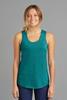 District Women's Perfect Tri Racerback Tank. DM138L XS Heathered Teal view 4