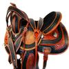 15 16 17 DEEP SEAT Barrel Saddle Floral Tooled Leather Horse Show Trail TACK Set (17) view 1