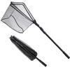 SAN LIKE Fishing Net Fish Landing Nets Folding Telescopic Sturdy Pole Handle Rubber Coated Net Extending to 71inches for Saltwater view 1