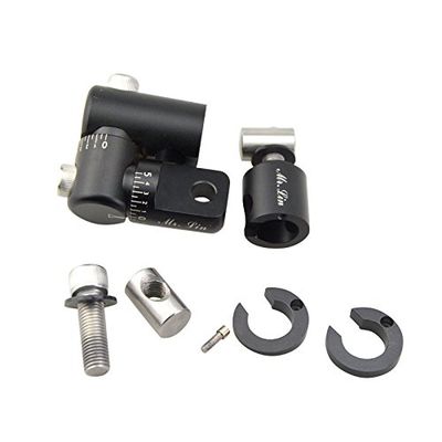 Archery Single Side V-Bar Mount Quick Disconnect Bow Rod Stabilizer Shock Absorber for Stabilizer Bar Reduce Vibration Noise (Black)