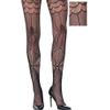 Bold Black Spider & Webs Stockings for Women - Standard (1 Pair) - Perfect Footwear Accessory for Halloween and Costume Parties view 2