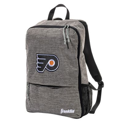 Franklin Sports Philadelphia Flyers Street Pack Backpack - Team Logo Hockey Bag with Hockey Stick Holder - NHL Official Licensed Product