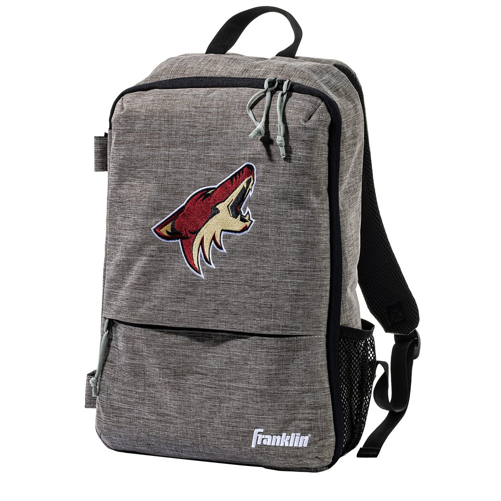 Franklin Sports Arizona Coyotes Street Pack Backpack - Team Logo Hockey Bag with Hockey Stick Holder - NHL Official Licensed Product