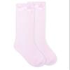 Jefferies Socks Girls' Knee High 1 Pack Dress Sock, Pink, 12-24 Months US view 1