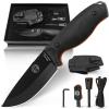 Holtzman's Gorilla Survival Bloodline Fixed Blade Knife with Sheath - Full Tang 1095 High Carbon Steel - Outdoor Bushcraft & Hunting Knife for Survival Gear view 1