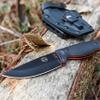 Holtzman's Gorilla Survival Bloodline Fixed Blade Knife with Sheath - Full Tang 1095 High Carbon Steel - Outdoor Bushcraft & Hunting Knife for Survival Gear view 2