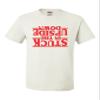 Medium White Mens Stuck in The Upside Down T-Shirt view 1