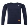 DEVOROPA Youth Boys Compression Thermal Shirt Long Sleeve Fleece Baselayer Soccer Baseball Undershirt Navy XS view 1