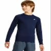 DEVOROPA Youth Boys Compression Thermal Shirt Long Sleeve Fleece Baselayer Soccer Baseball Undershirt Navy XS view 2