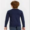 DEVOROPA Youth Boys Compression Thermal Shirt Long Sleeve Fleece Baselayer Soccer Baseball Undershirt Navy XS view 3