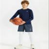 DEVOROPA Youth Boys Compression Thermal Shirt Long Sleeve Fleece Baselayer Soccer Baseball Undershirt Navy XS view 4