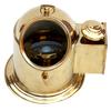MALLA INC. Nautical Antique Vintage Binnacle Helmet Gimballed Compass Shiny Brass view 1