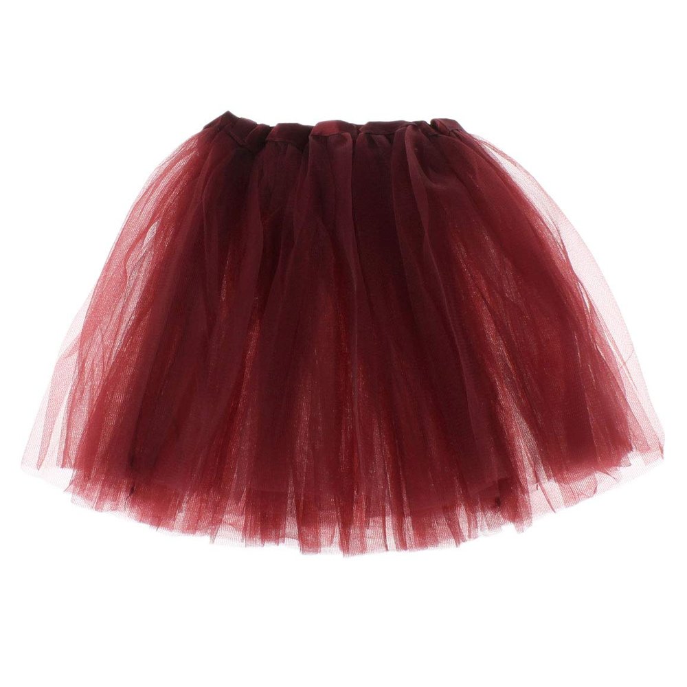 My Lello Maroon Little Girls Tutu 3-Layer Ballerina (10 mo - 3T)