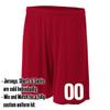 Add-On Performance Soccer Shorts with Free Numbers Youth Small in Cardinal Red view 2