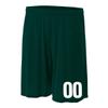 Add-On Performance Soccer Shorts with Free Numbers Youth Large in Dark Green view 1
