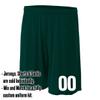Add-On Performance Soccer Shorts with Free Numbers Youth Large in Dark Green view 2